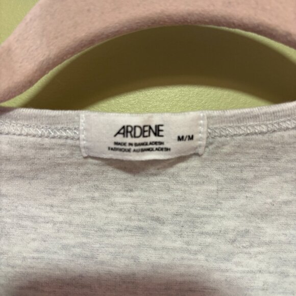 NWOT Ardene Gray Ruched Long Sleeve Top - Picture 4 of 4
